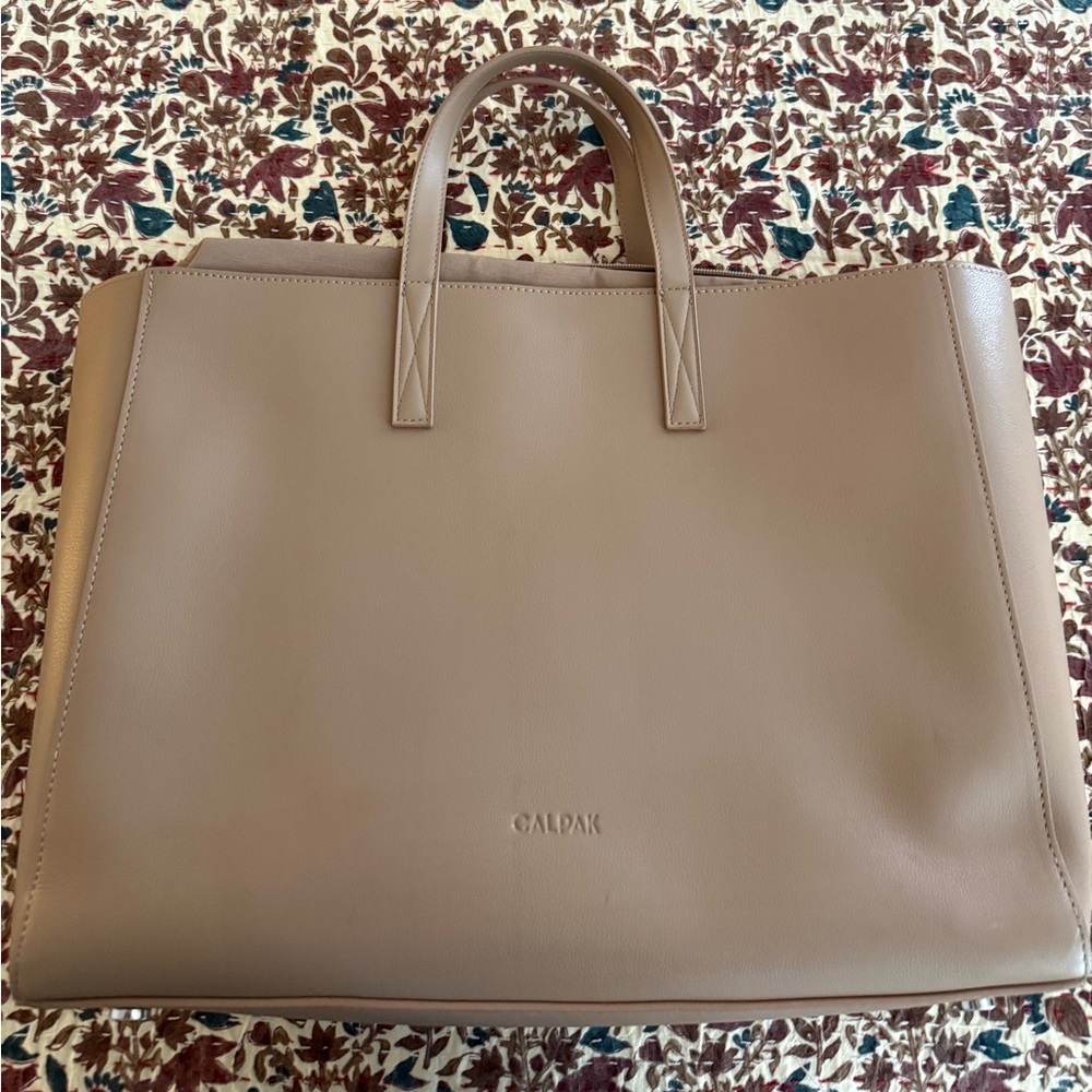 Calpak Haven Laptop Tote Taupe